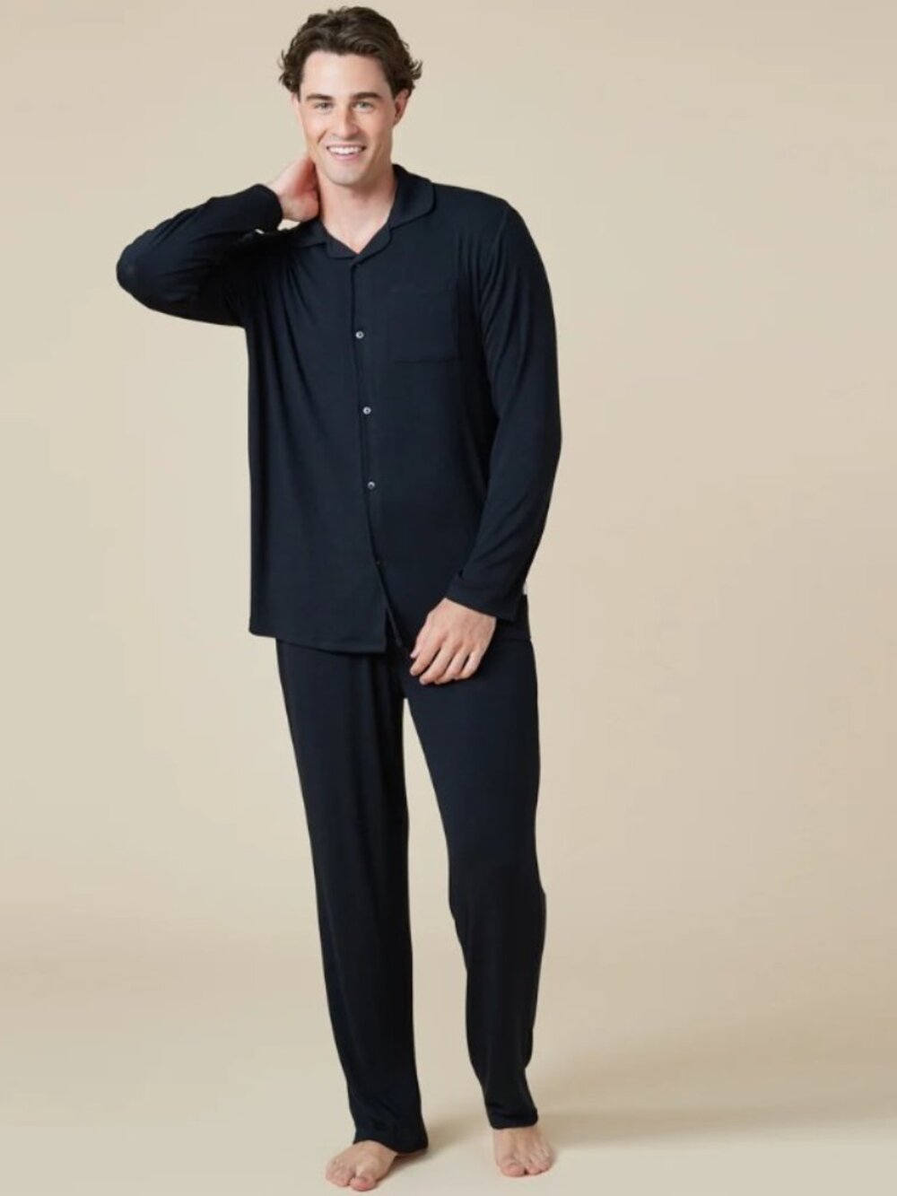 NWT SOFTIES Take 10 Men's Notch Collar PJ Set